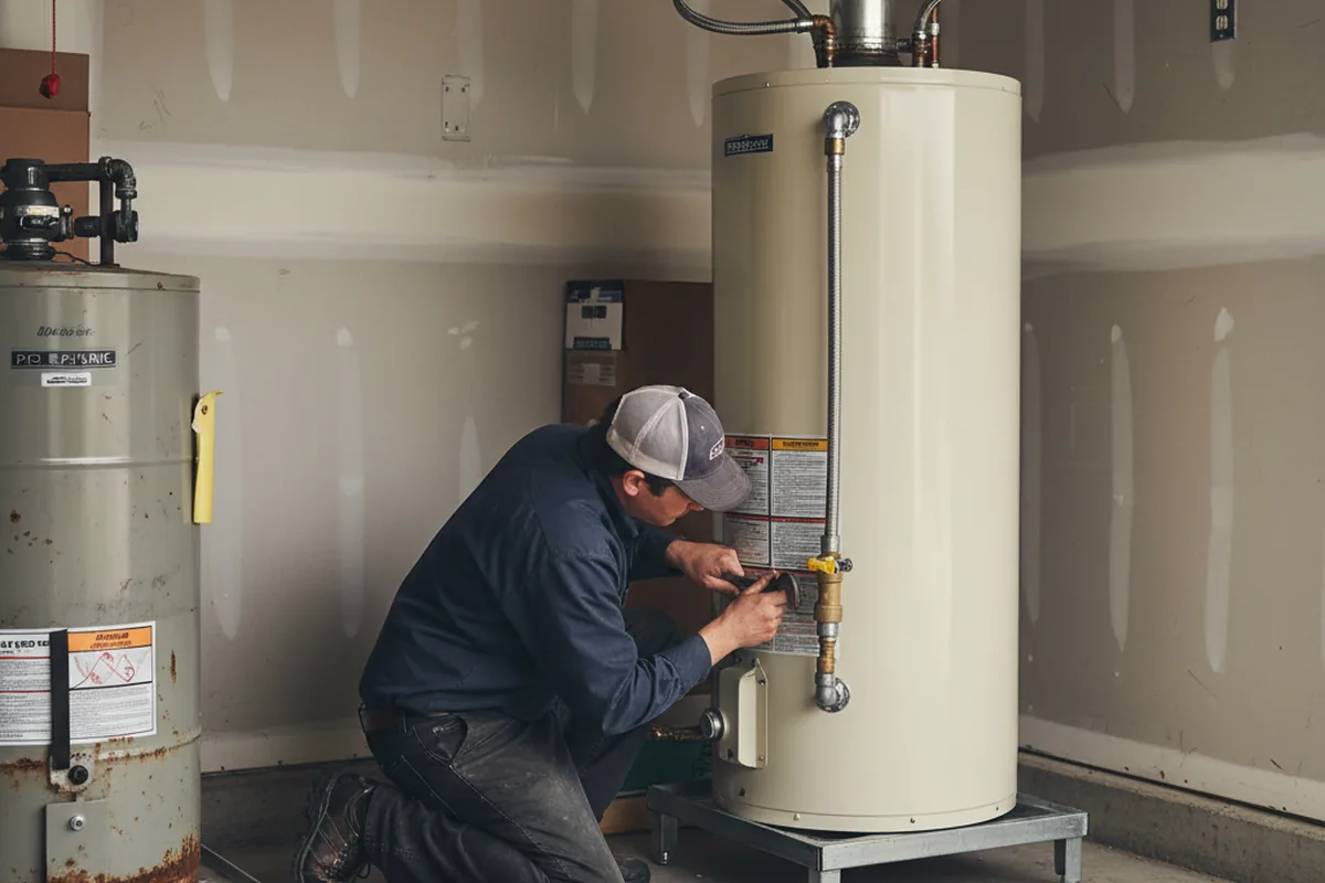 Water heater and shutoff valve replacement in Maple Grove