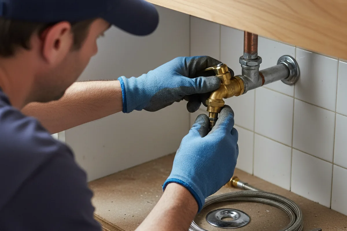 Shutoff valve and fitting work during Emergency Plumbing in Maple Grove